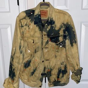 Vintage tie dye, hand painted Levi’s Jean Jacket